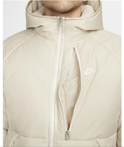 سترة Nike Therma-Fit Legacy للرجال مبطنة بالصوف (الولايات المتحدة، ألفا، كبير، عادي، عادي، بيج) in Saudi Arabia