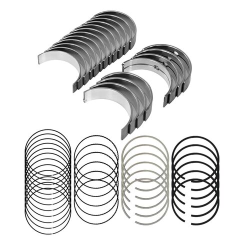 STD Main & Rod Bearing with Piston Rings Fit for Dodge Ram 1500 Dakota Nitro Durango for Jeep Grand Cherokee Commander Liberty 3.7L 2002-2010, Replace 4897033AA MB1105 RB1105A in Saudi Arabia