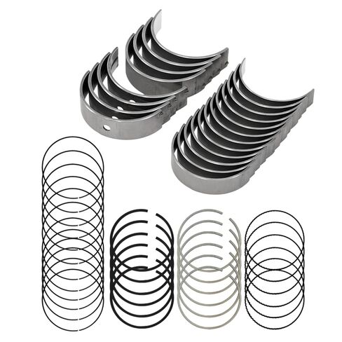 STD Main & Rod Bearing with Piston Rings Fit for Dodge Ram 1500 Dakota Nitro Durango for Jeep Grand Cherokee Commander Liberty 3.7L 2002-2010, Replace 4897033AA MB1105 RB1105A in Saudi Arabia