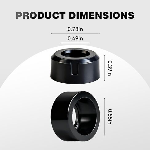 F77Z-9G512-AA Fuel Injector Seal Adaptor Compatible with 1997-2011 Ford Explorer Sport Trac Mustang Ranger, Mercury Mountaineer, 6-Pack, Replaces # 926-028, 1F22-13-254, 1F82-13-250 in Kuwait