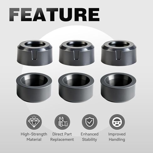 F77Z-9G512-AA Fuel Injector Seal Adaptor Compatible with 1997-2011 Ford Explorer Sport Trac Mustang Ranger, Mercury Mountaineer, 6-Pack, Replaces # 926-028, 1F22-13-254, 1F82-13-250 in Kuwait