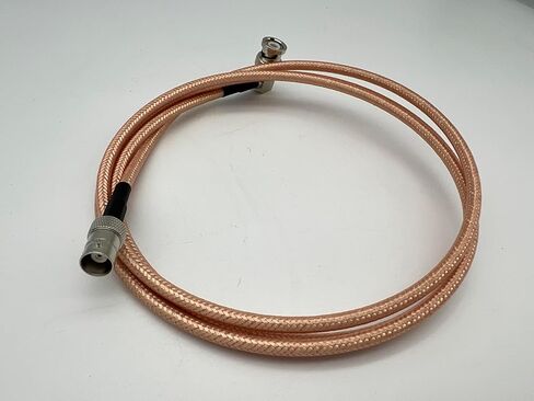 BNC Female to BNC Male 90 Degree Angle RG400 Low Loss Double Shielded Coax Cable (5 ft) in Saudi Arabia