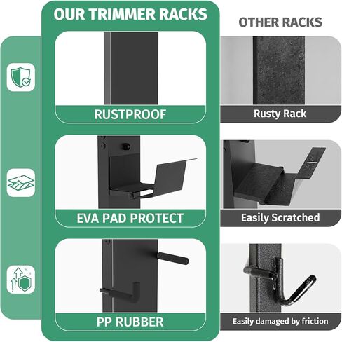 رف أكل الأعشاب 3 أماكن للمقطورة، رفوف تشذيب للمقطورات المفتوحة، حامل رف أكل الأعشاب لشاحنة مقطورة المناظر الطبيعية ملحقات معدات العشب مع قفل in Kuwait