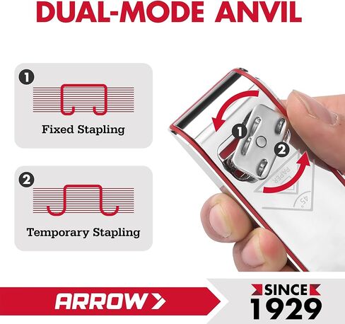 Arrow Metal Stapler, Full-Strip Stapler for Desk with 2520 Staples, 25 Sheet Capacity, Rear Staple Storage, Dual-Mode Anvil, Non-Slip Base, for Office, Classroom, and School in Saudi Arabia