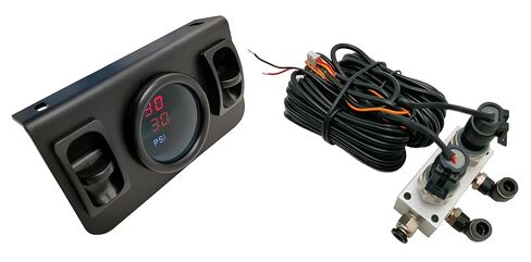 نظام ضاغط الهواء على متن الطائرة، نظام مضخة الهواء مع مقياس الهواء الرقمي المزدوج المسار، صمام قياس الهواء، تجهيزات خط الهواء T للشاحنات والشاحنات (أحمر) in Kuwait