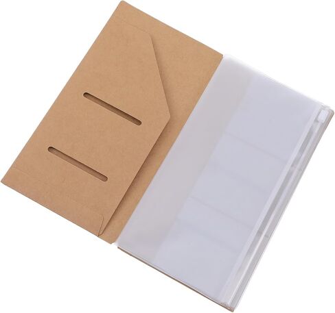 File Folder and Zipper PVC Pouch - Journal Inserts for Standard Size Traveler's Notebook - Personal Organizer Accessories Pack in Saudi Arabia
