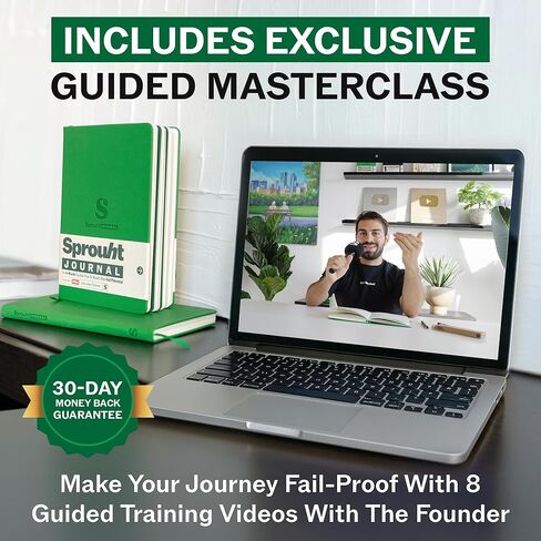 Guided Journal for Goal Setting | 6-Month Life Planner with Daily, Weekly & Monthly Tracking | Personal Growth & Life Clarity System | Undated Productivity Daily Journal for Men & Women in Saudi Arabia