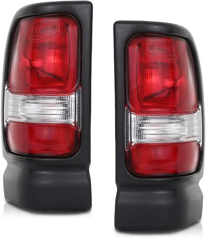 PIT66 Tail Light Taillight Assembly Pair w/o Bulbs Compatible with Dodge Ram 1500 Truck 1994-2001/Ram 2500 3500 Truck 1994-2002 55055264AC 55055265AC, CH2800122 CH2801122 Rear Brake Lamp in Saudi Arabia