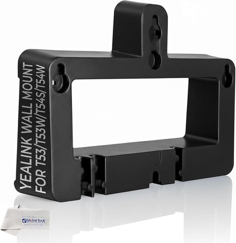 Yealink Wall Mount Bracket for T53 / T53W / T54 / T54W ONLY – Exact Fit, Secure Wall Install, Easy Install - Includes Global Teck Cloth in Saudi Arabia