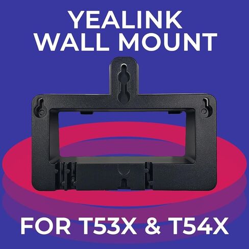 Yealink Wall Mount Bracket for T53 / T53W / T54 / T54W ONLY – Exact Fit, Secure Wall Install, Easy Install - Includes Global Teck Cloth in Saudi Arabia