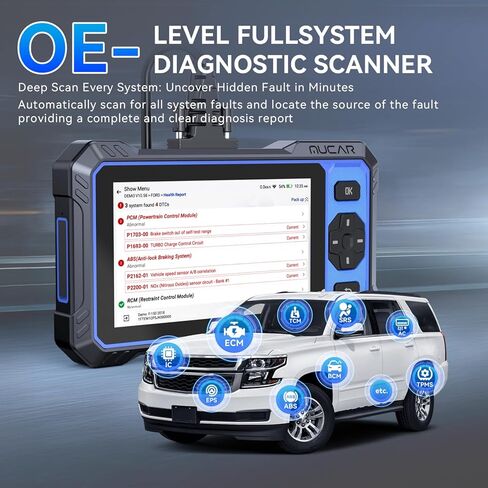 ماسح ضوئي OBD2، أداة تشخيص السيارة MUCAR 682 المدعومة بالذكاء الاصطناعي، أداة مسح ضوئي ثنائية الاتجاه للسيارات، ماسح ضوئي لتشخيص الأنظمة الكاملة للسيارة، ماسح ضوئي للسيارة مع 20+ إعادة ضبط، CAN FD & FCA SGW، تحديث مجاني مدى الحياة in Kuwait