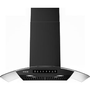 VIKIO HOME Wall Mount 30 Inch Range Hood 900 CFM, Ductless/Ducted Convertible Kitchen Hood, 3-speed Gesture Sensing & Touch Control, Stainless Steel Kitchen Vent Hood with Permanent Baffle Filters in Kuwait