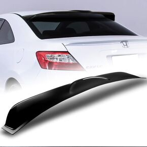 سبويلر سقف النافذة الخلفية متوافق مع 2006-2011 Honda Civic Coupe/2DR فقط، جناح سبويلر لسقف النافذة الخلفية ABS، 2007 2008 2009 2010 in Kuwait