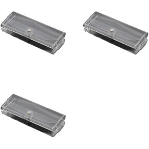 3 قطع من حافظة النظارات الشفافة المحمولة، حاويات النظارات الشمسية الناعمة، حامل حامي، مشبك على صندوق النظارات للرجال والنساء in Kuwait