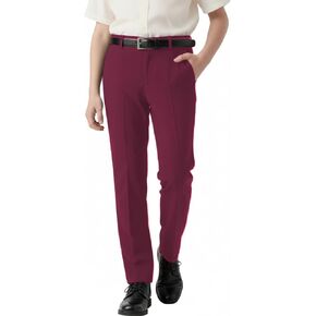 بنطال فستان للأولاد، زي مدرسي مسطح من الأمام، ساق مستقيمة، حزام خصر قابل للتعديل للأطفال الصغار مع جيوب، بنطال للأولاد المراهقين in Kuwait