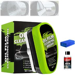 فرشاة تنظيف فيلم زيت السيارات، 2026 ترقية منظف الزجاج الأمامي للسيارة Clearvision، فرشاة تنظيف فيلم الزيت، أداة تنظيف الزجاج الأمامي للسيارة Clearvision، تمنع المطر والضباب (150 مل) in Kuwait