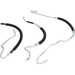 Power Steering Pressure Hose Kit Compatible with GMC Sierra 2500 3500 2001-2006, Compatible with Chevy Silverado 2500 3500 2001-2006, Replacement for 358980, 365453, 3401941, 3 Pcs in Kuwait