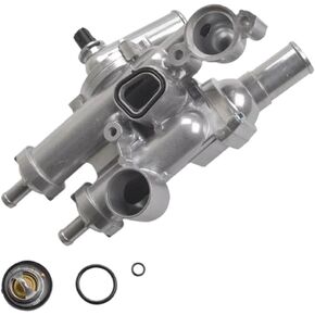غلاف ترموستات من الألومنيوم متوافق مع محركات 200 Sebring Journey Caliber Compass 1.8L 2.0L 2.4L - يحل محل 68003582AB 902-319 (ألومنيوم) in Kuwait