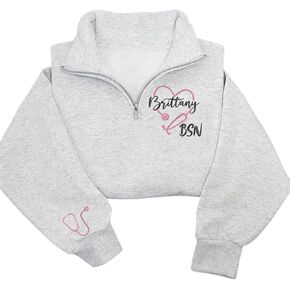 Chillever Custom Nurse Sweatshirt – Registered Nurse RN Gift – Healthcare Worker Apparel – Personalized Nursing Crewneck in Kuwait