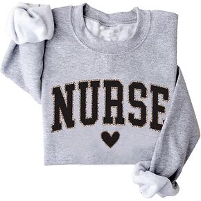 ليوبارد ممرضة البلوز RN Sweashirt المتضخم Crewneck ممرضة بلوزات هدية in Kuwait
