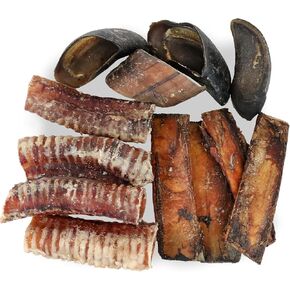 Pet Craft Supply All Natural Healthy Beef Rib Bones Dog Chews Treats for Aggressive Chewers Long Lasting Rawhide Free, Premium Grade Slow Roasted for Puppies or Small Medium Dogs 10 Count (Pack of 1) in Kuwait