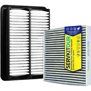 Engine Cabin Air Filter Set for CRV CR-V 1.5L (2017 2018 2019 2020 2021 2022) Only Turbo Gas, Not for Hybrid, Replace 17220-5AA-A00, 80291-T5R-A01 in Kuwait