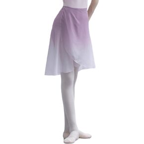 Ballet Skirt for Women Wrap Skirt Sheer Dance Costumes with Adjustable Waist tie for Adult Big Girls Gradient Color in Saudi Arabia
