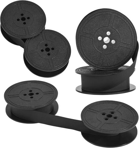 3pcs Universal Typewriter Ribbon, Twin Spool Black Ink Vintage Type Writer Ribbon Replacement Portable Compatible with Royal Smith Corona and Specific Model Ml80 Gr9 Eps600 Accessories Parts in Saudi Arabia