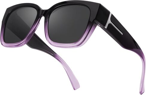 نظارات شمسية مستقطبة من FIMILU تناسب النظارات الشمسية للنساء، نظارات شمسية مربعة كبيرة الحجم للقيادة والحماية من الأشعة فوق البنفسجية 400 في الهواء الطلق in Kuwait