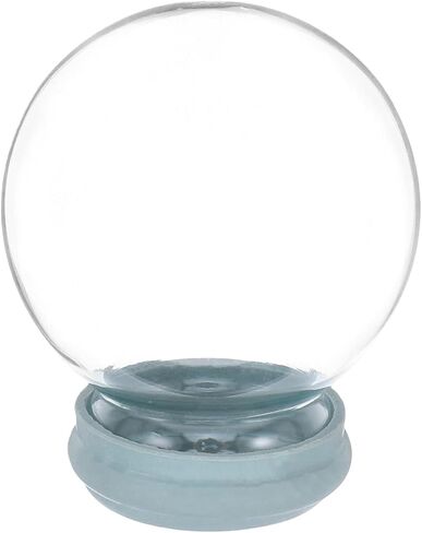 VANZACK DIY Glass Snow Globe Dome with Stopper Clear Empty Water Globe for Crafts Holiday Decorations Wedding Favors Easy Assembly and Terrariums in Saudi Arabia