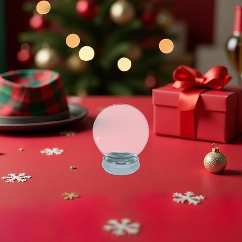 VANZACK DIY Glass Snow Globe Dome with Stopper Clear Empty Water Globe for Crafts Holiday Decorations Wedding Favors Easy Assembly and Terrariums in Saudi Arabia