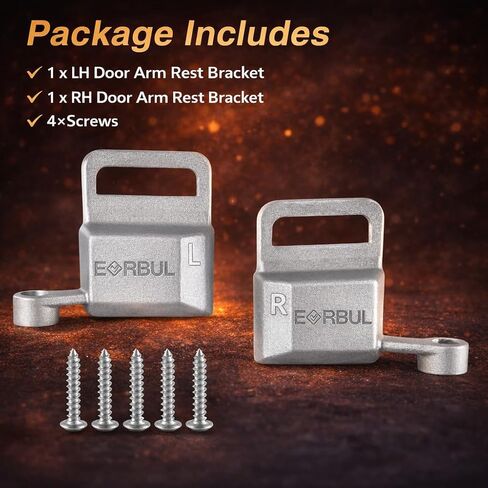 Pair of Upgraded Aluminum Door Arm Rest Brackets Compatible with 2003-2007 Chevy Silverado Avalanche Tahoe GMC Sierra, Driver and Passenger Side Car Door Arm Rest Switch Panel Clip Repair Kit in Saudi Arabia
