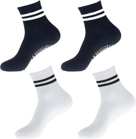 4 Pair of Pilates Socks Womens 35.38, Stopper Socks Womens, Yoga Socks Womens, Anti slip Socks Womens, Stopper Socks, Grip Socks, Pilates Socks, Yoga Socks in Saudi Arabia