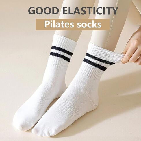 4 Pair of Pilates Socks Womens 35.38, Stopper Socks Womens, Yoga Socks Womens, Anti slip Socks Womens, Stopper Socks, Grip Socks, Pilates Socks, Yoga Socks in Saudi Arabia