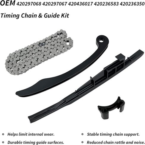 Timing Chain & Guide Kit Compatible with Can-Am Maverick Max Outlander Commander Renegade 1000 1000R OEM# 420436017 420236583 420297068 in Saudi Arabia