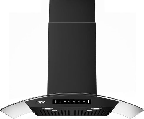 VIKIO HOME Wall Mount 30 Inch Range Hood 900 CFM, Ductless/Ducted Convertible Kitchen Hood, 3-speed Gesture Sensing & Touch Control, Stainless Steel Kitchen Vent Hood with Permanent Baffle Filters in Kuwait