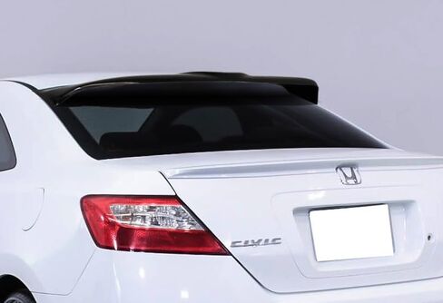 سبويلر سقف النافذة الخلفية متوافق مع 2006-2011 Honda Civic Coupe/2DR فقط، جناح سبويلر لسقف النافذة الخلفية ABS، 2007 2008 2009 2010 in Kuwait