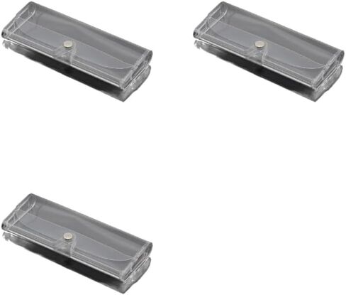 3 قطع من حافظة النظارات الشفافة المحمولة، حاويات النظارات الشمسية الناعمة، حامل حامي، مشبك على صندوق النظارات للرجال والنساء in Kuwait