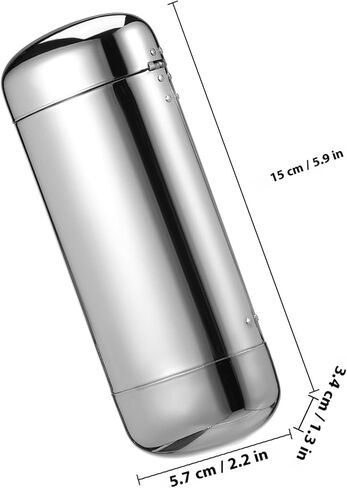 Hard Eyeglass Case Glasses Case Metal Protective Eyewear Box Sturdy Travel Storage for Men Women Silver Electroplated Finish 155x61x36mm in Saudi Arabia