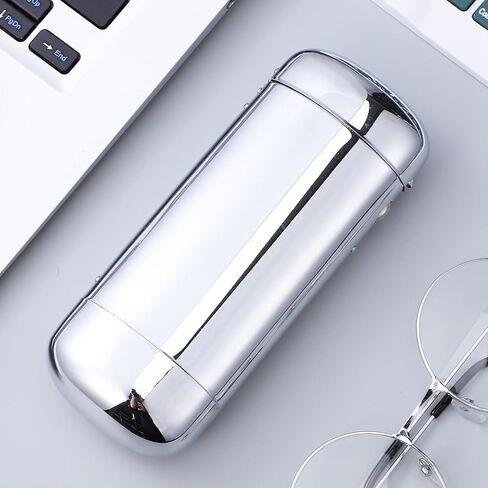 Hard Eyeglass Case Glasses Case Metal Protective Eyewear Box Sturdy Travel Storage for Men Women Silver Electroplated Finish 155x61x36mm in Saudi Arabia