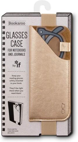 Bookaroo Glasses Case-Metallic Gold in Kuwait