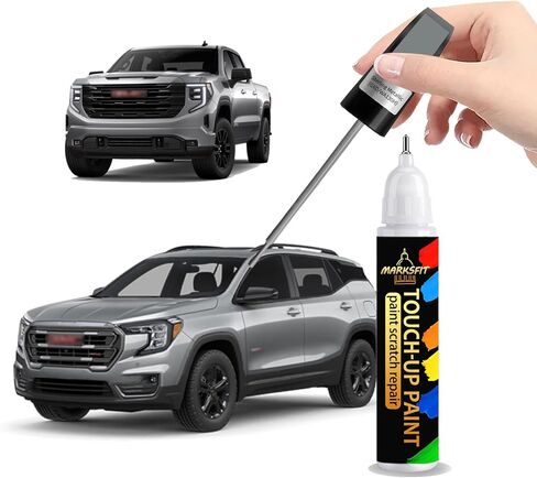 طلاء تهذيبي من ساميت وايت (GAZ/WA8624) لرقائق ونيكس مطابقة تمامًا لجي إم سي 2 في 1 قلم طلاء السيارة خدش رابير كانيون/سافانا/سييرا/يوكون in Kuwait