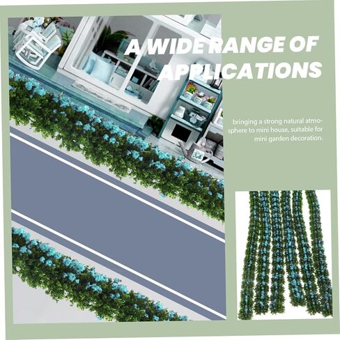 Alipis 6pcs Simulation Shrub Strip Models for Dollhouses and Gardens Realistic Decor for Diorama and Sand Table Ornaments and Easy to Install in Saudi Arabia