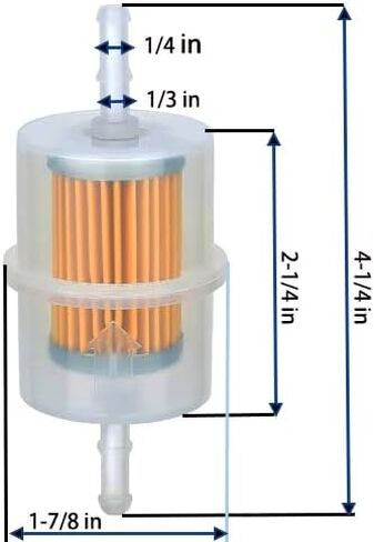 49019-0031 Fuel Filter for Kawasaki FR600V FR651V FR691V FX730V FX850V FX850V FX921V FX921V Kohler CH20S - CH25S, CH670S CH730S - CH750S Fits 730V 850V EFI Engines in Saudi Arabia