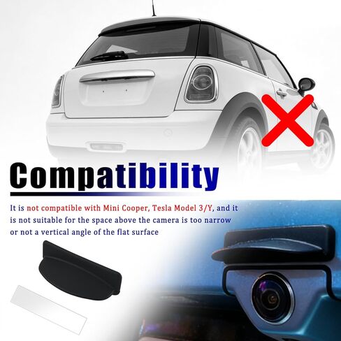 درع مطر للكاميرا الاحتياطية الجديدة للسيارة، غطاء مطر للكاميرا العكسية ذاتي اللصق مع تصميم حماية ممتد، غطاء كاميرات احتياطية للرؤية الخلفية للسيارات من السيليكون وإكسسوارات السيارات الخارجية in Kuwait