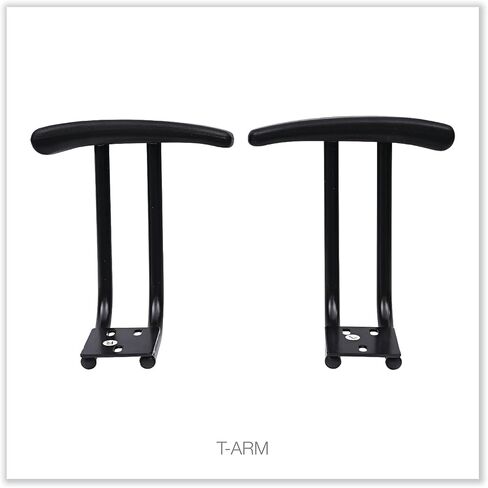 Alera IN49AKB10B Fixed T-Arms for Interval and Essentia Series Chairs and Stools, Black in Saudi Arabia