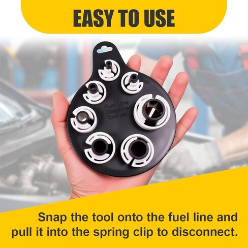 A/C and Fuel Line Quick Disconnect Tool Set – 7 SAE Standard Sizes 1/4" to 7/8" – Plastic Automotive AC/Fuel Hose Removal Tool Kit for Car Repair, HVAC Maintenance, Oil Pipe Applications in Saudi Arabia