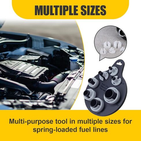 A/C and Fuel Line Quick Disconnect Tool Set – 7 SAE Standard Sizes 1/4" to 7/8" – Plastic Automotive AC/Fuel Hose Removal Tool Kit for Car Repair, HVAC Maintenance, Oil Pipe Applications in Saudi Arabia