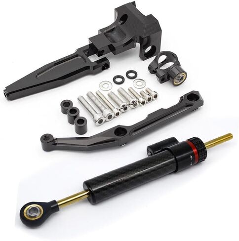 Carbon Fiber Steering Damper Stabilizer Bracket Mounting Kit for Tracer 900 9GT 900GT Compatible with 2016 2017 2018 2019 2020 Models(Damper n Bracket A) in Saudi Arabia