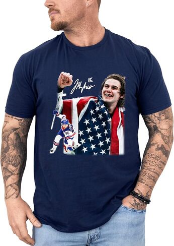 Jack Hughes USA Gold Hockey T Shirt, Hockey Tee, Patriotic Hockey Fan Shirt, American Hockey Pride Gift Shirt in Kuwait